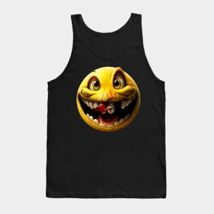 Bloody laughing Emoji Tank Top